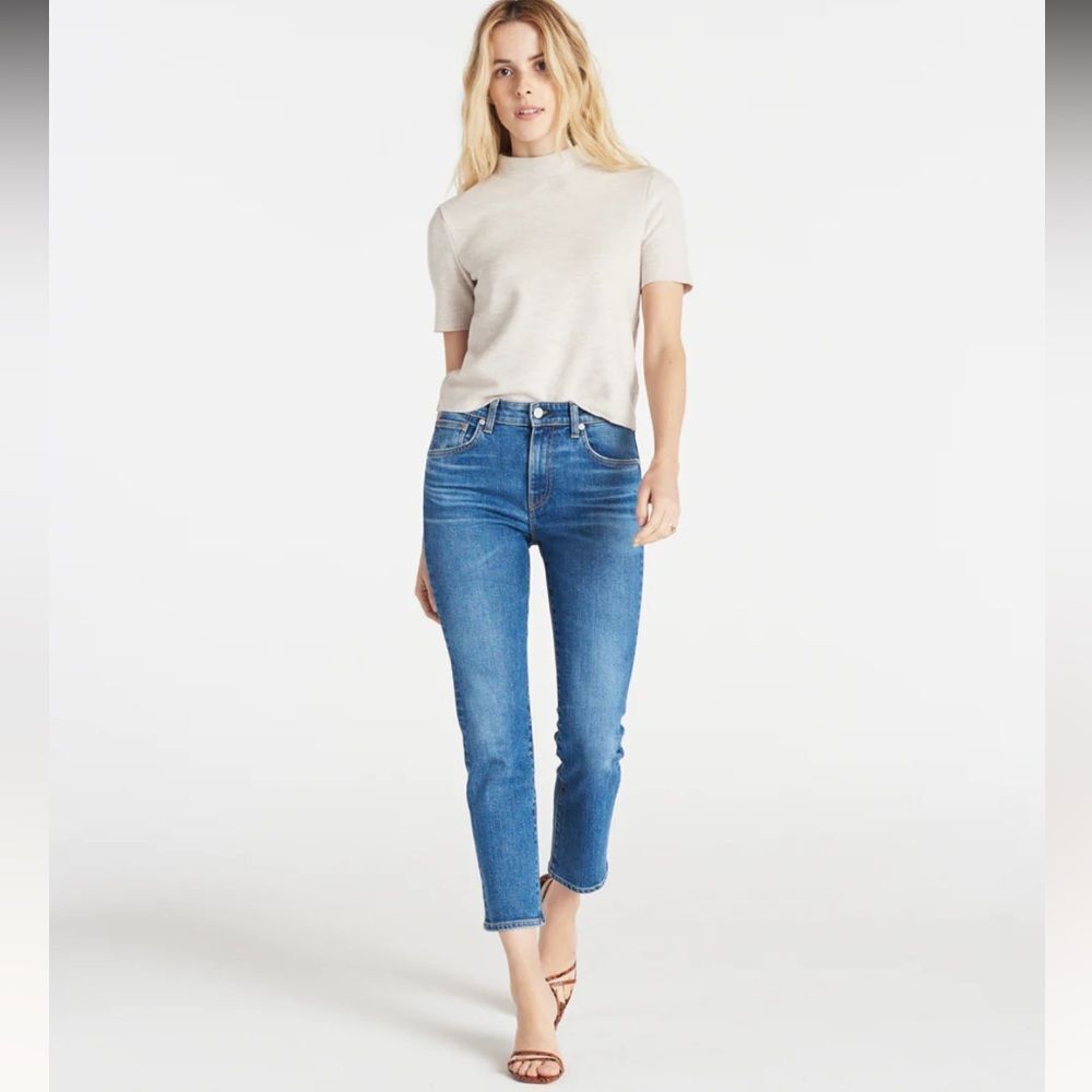 CQY Friend Moment Mid-Rise Straight Jeans 29